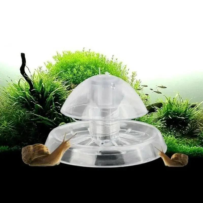 Aquarium Fish And Supplies - กับดักหอยทากพลาสติกใสขนาด 6/8 ซม. รุ่นใหม่ ปี 2026
