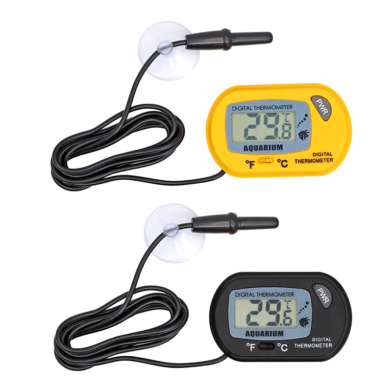 Aquarium Fish And Supplies - เครื่องวัดอุณหภูมิในตู้ปลา LCD ดิจิตอล เครื่องวัดอุณหภูมิน้ำในตู้ปลา เครื่องตรวจจับอุณหภูมิน้ำในตู้ปลา พร้อมสัญญาณเตือน