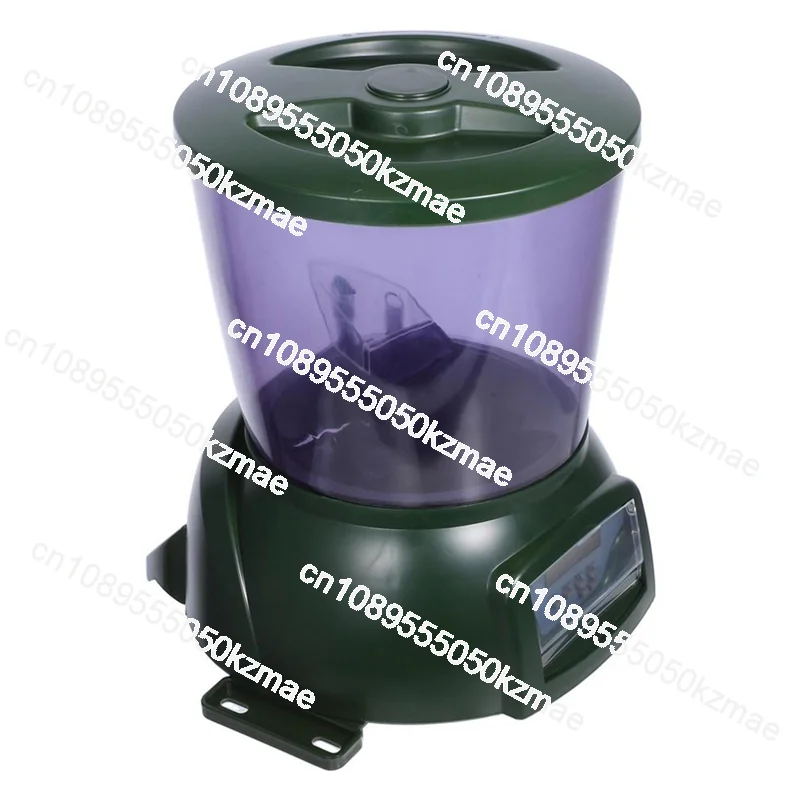 Aquarium Fish Feeder Automatic - เหมาะสำหรับเครื่องให้อาหารปลาอัตโนมัติแบบตั้งเวลาได้ ความจุขนาดใหญ่ เครื่องจ่ายอาหารไฟฟ้าสำหรับบ่อปลา สีเขียว อาหารเม็ดสำหรับตู้ปลา ใช้งานได้
