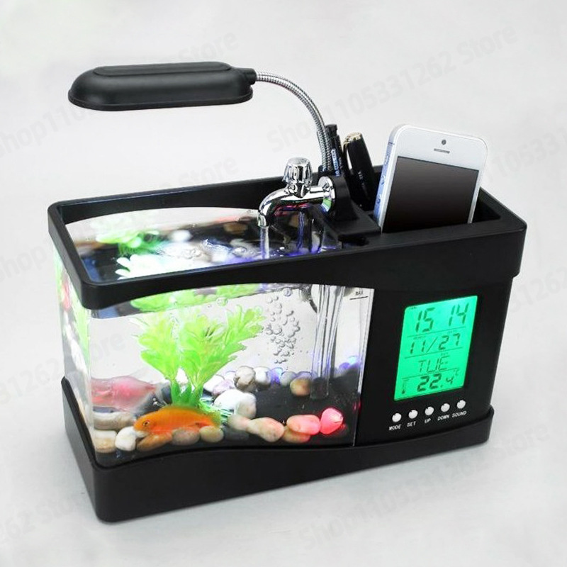 ตู้ปลาขนาดเล็กแบบตั้งโต๊ะ ดีไซ - Aquarium Fish Logo บทวิจารณ์และราคา