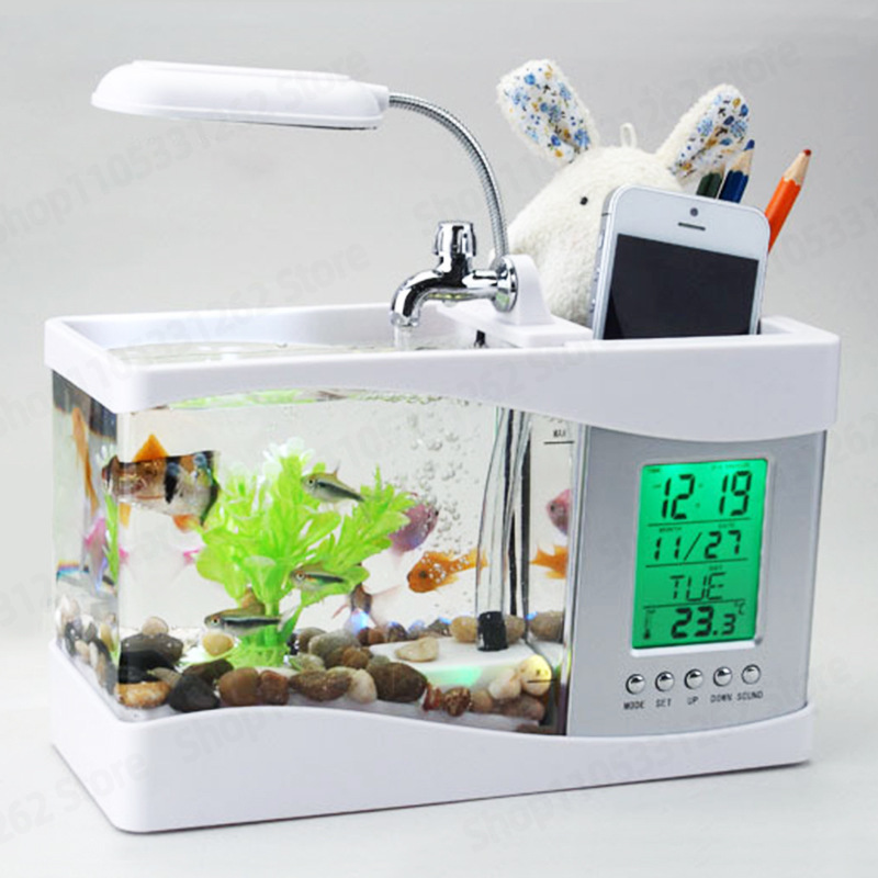 ตู้ปลาขนาดเล็กแบบตั้งโต๊ะ ดีไซ - Aquarium Fish Logo บทวิจารณ์และราคา
