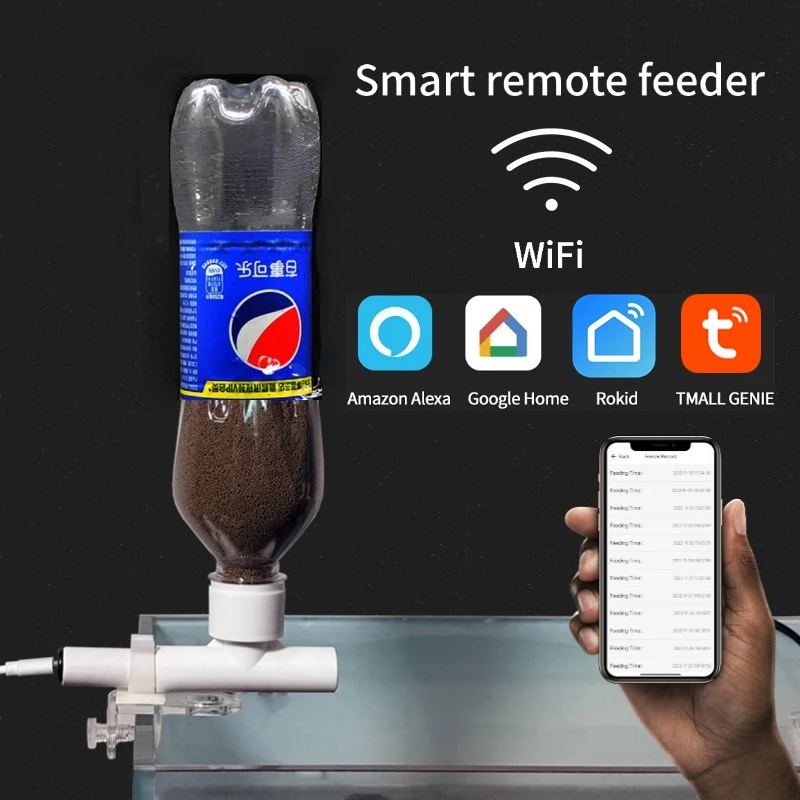 เครื่องป้อนตู้ปลารีโมทคอนโทรลโ - Aquarium Fish Feeder Automatic บทวิจารณ์และราคา