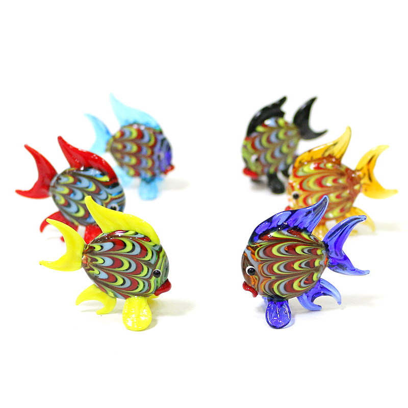 สีสัน Tropical Fish MINI Figur - Aquarium Fish Glass บทวิจารณ์และราคา