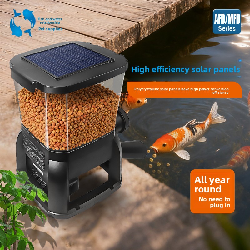 เจบาโอ โซลาร์ โคอิพอนด์ บ่อปลา - Aquarium Fish Feeder Automatic บทวิจารณ์และราคา