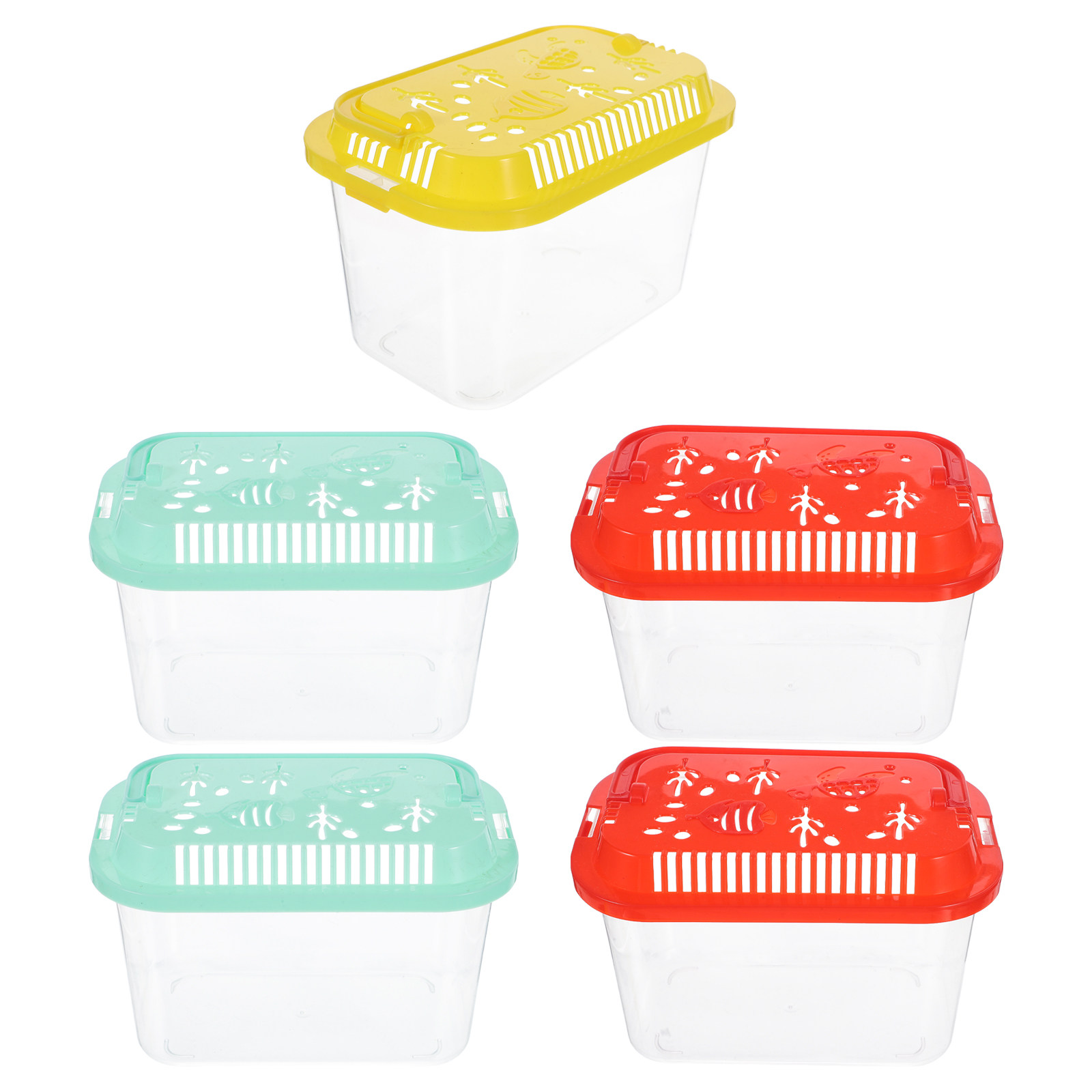 กล่องขนส่งปลาแบบพกพา 5 ชิ้น ขน - Aquarium Mini Fish บทวิจารณ์และราคา