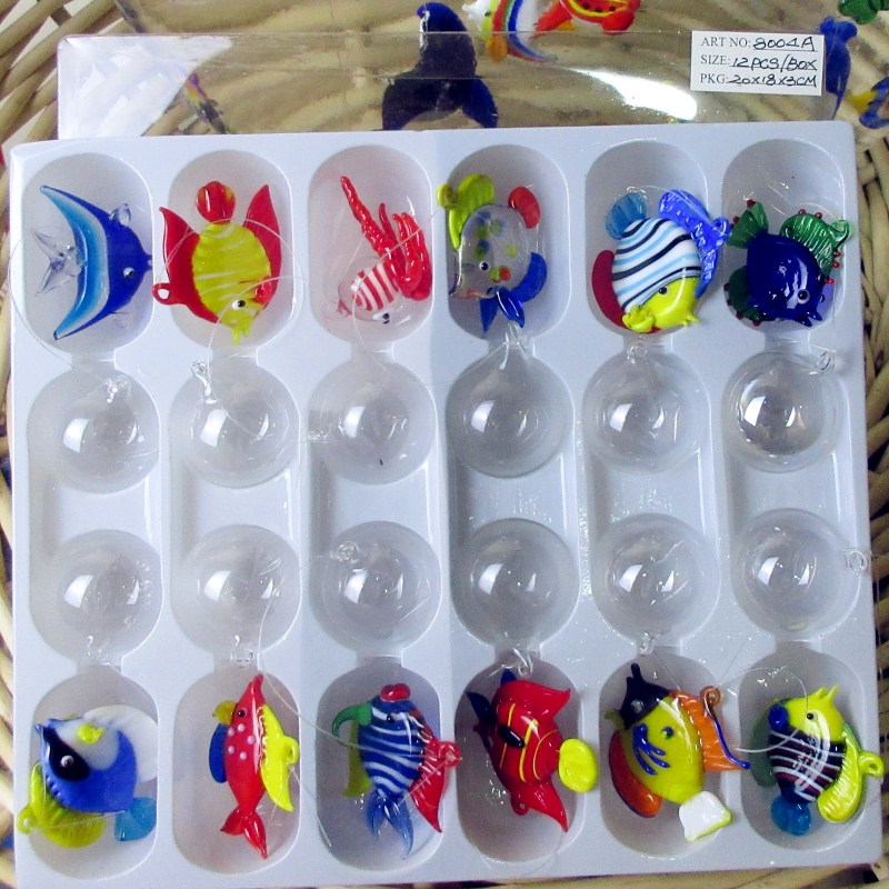 Handmade Sea Artรูปปั้นสัตว์ลอ - Aquarium Fish Glass บทวิจารณ์และราคา