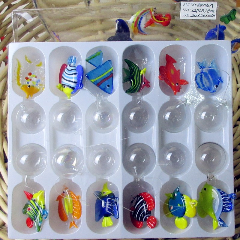 Handmade Sea Artรูปปั้นสัตว์ลอ - Aquarium Fish Glass บทวิจารณ์และราคา