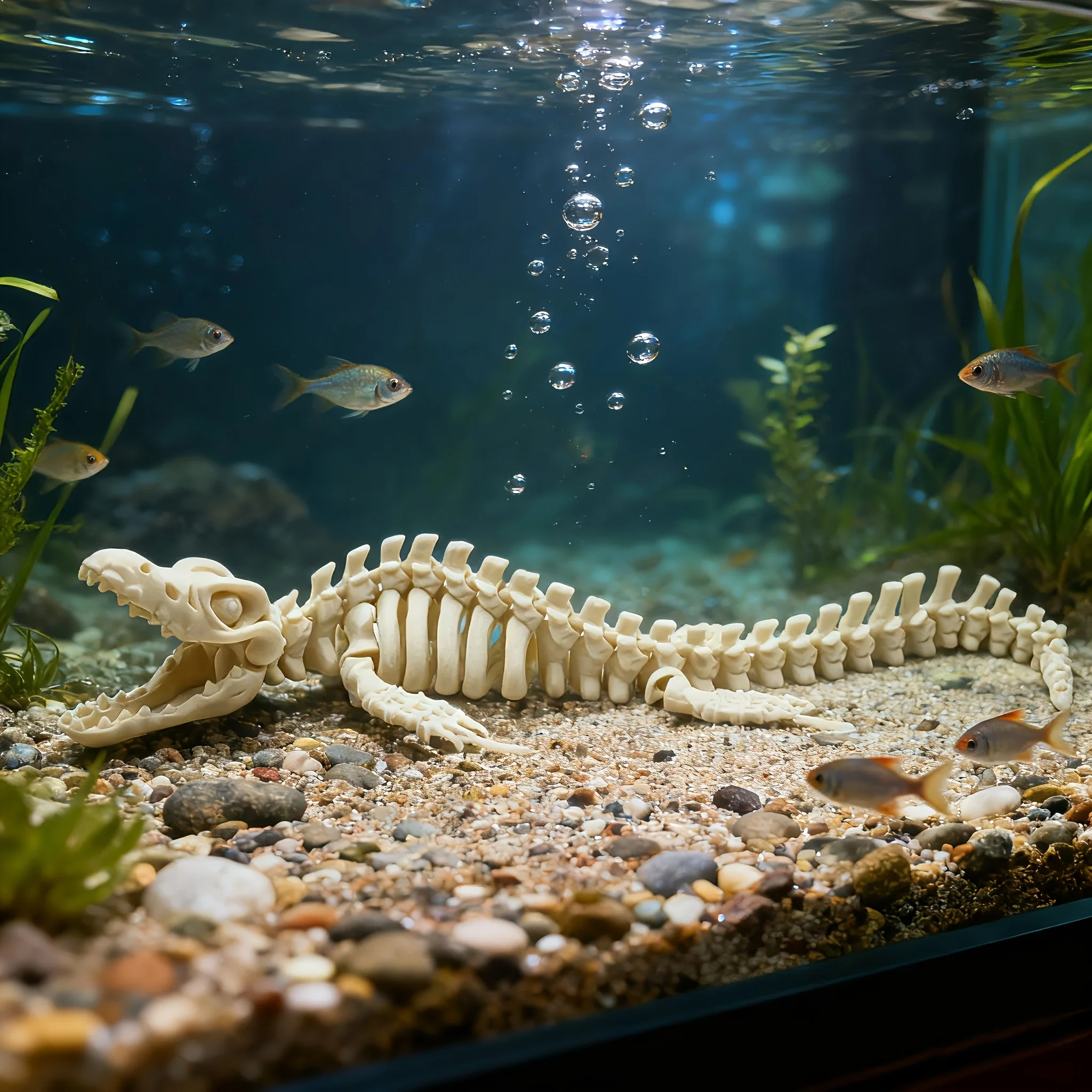 ของตกแต่งตู้ปลาแบบโครงกระดูกคั - Aquarium Fish Reproduction บทวิจารณ์และราคา