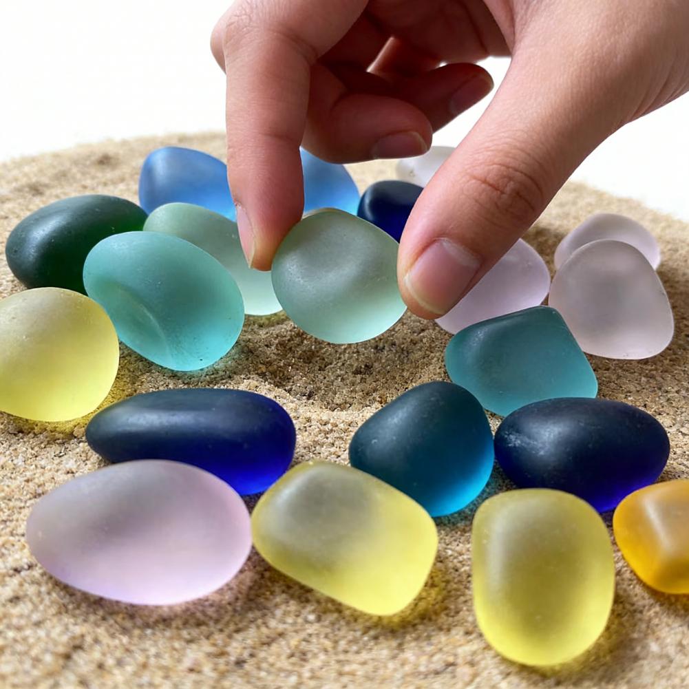 หินกลมสำหรับตู้ปลา หินแก้วขัดเ - Aquarium Fish Glass บทวิจารณ์และราคา